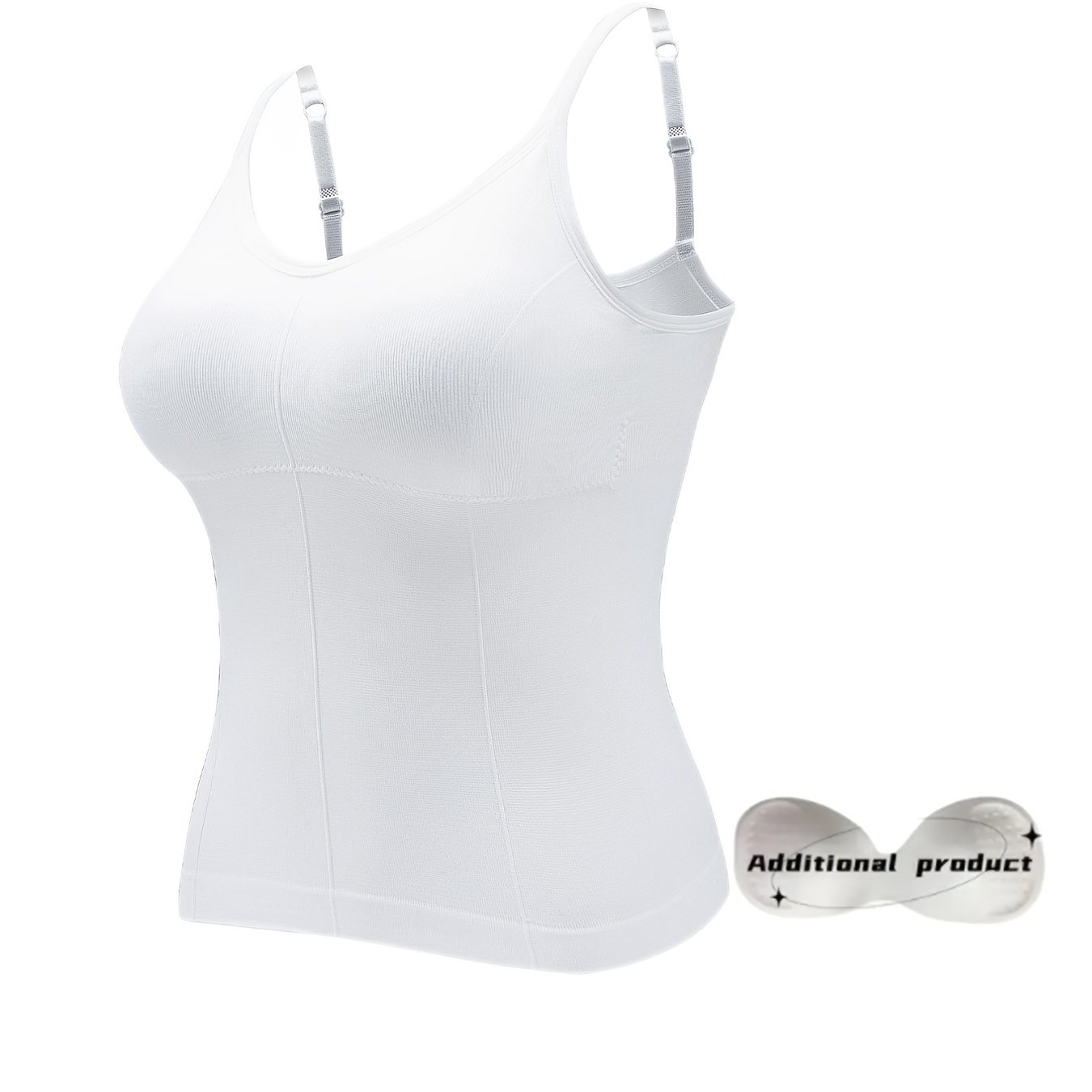 Buy Bwitch Seamless Camisole With In-Built Panty - White at Rs.799 online