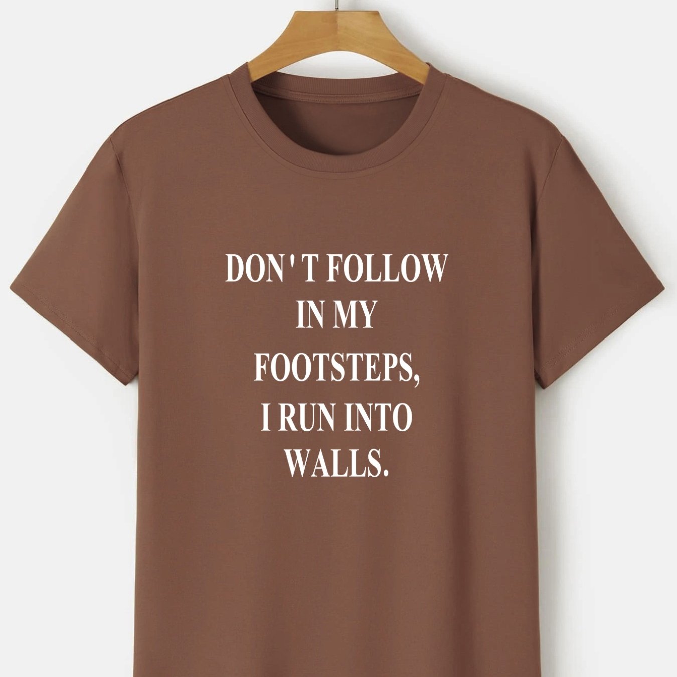 Plus Size Don t Follow In My Footsteps Men s Casual Trendy Graphic 