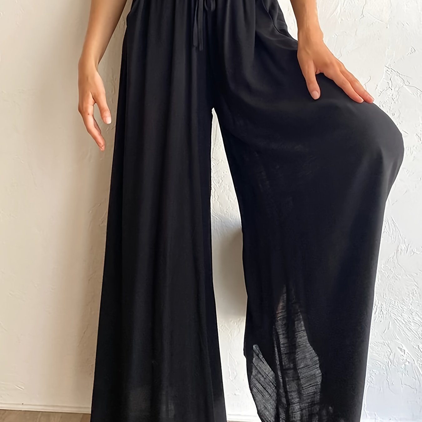 Adult Womens Wide Leg Palazzo Pants - Temu