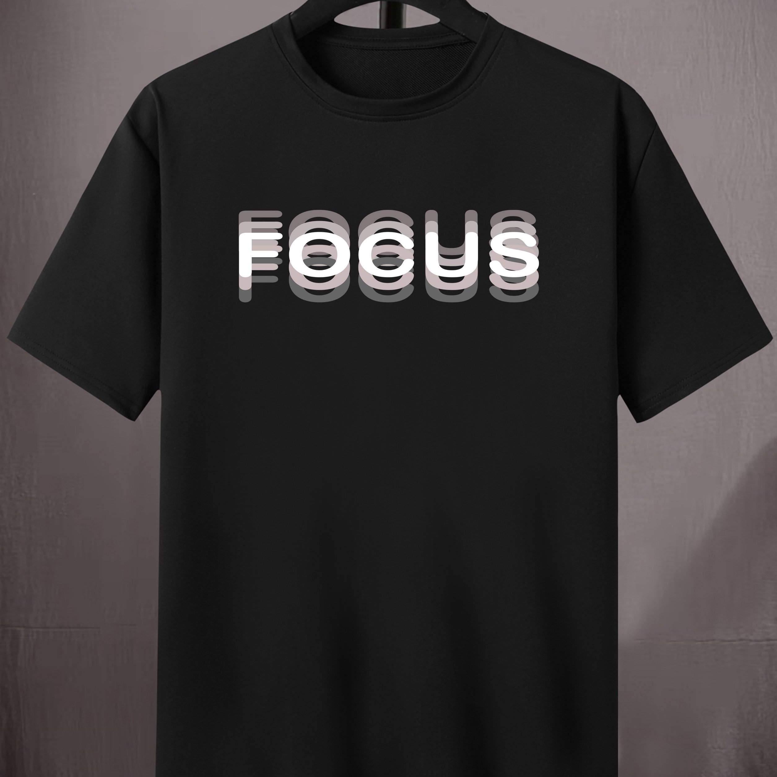 TEMU Plus-size Men's Casual Short-sleeve T-shirt For Summer, Easy Design For Larger Individuals, Plus Size