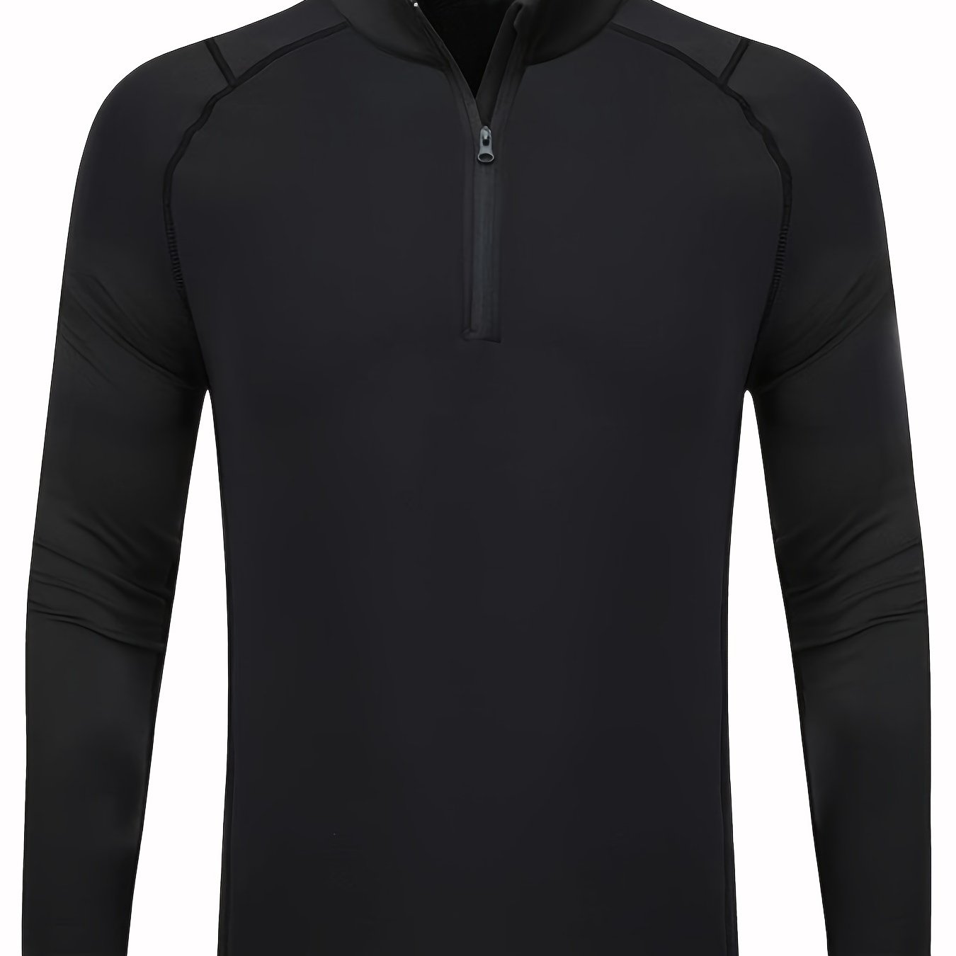 TEMU Camiseta De Manga Larga Para Hombre Otoño E Invierno De Capa Base Deportiva, Ropa De Entrenamiento Para Correr