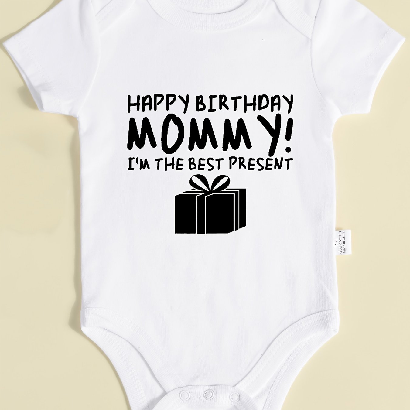 Happy birthday best sale mom baby clothes