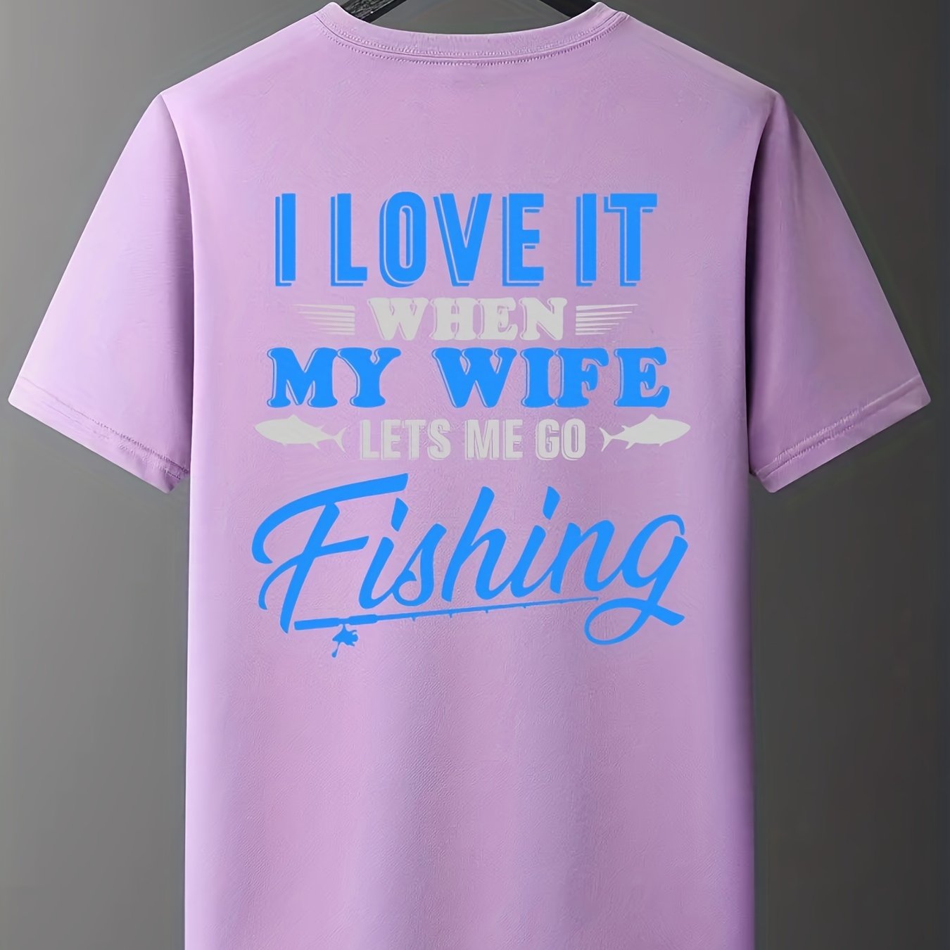 Plus Size Men's Letter fishing Graphic T shirts Casual - Temu