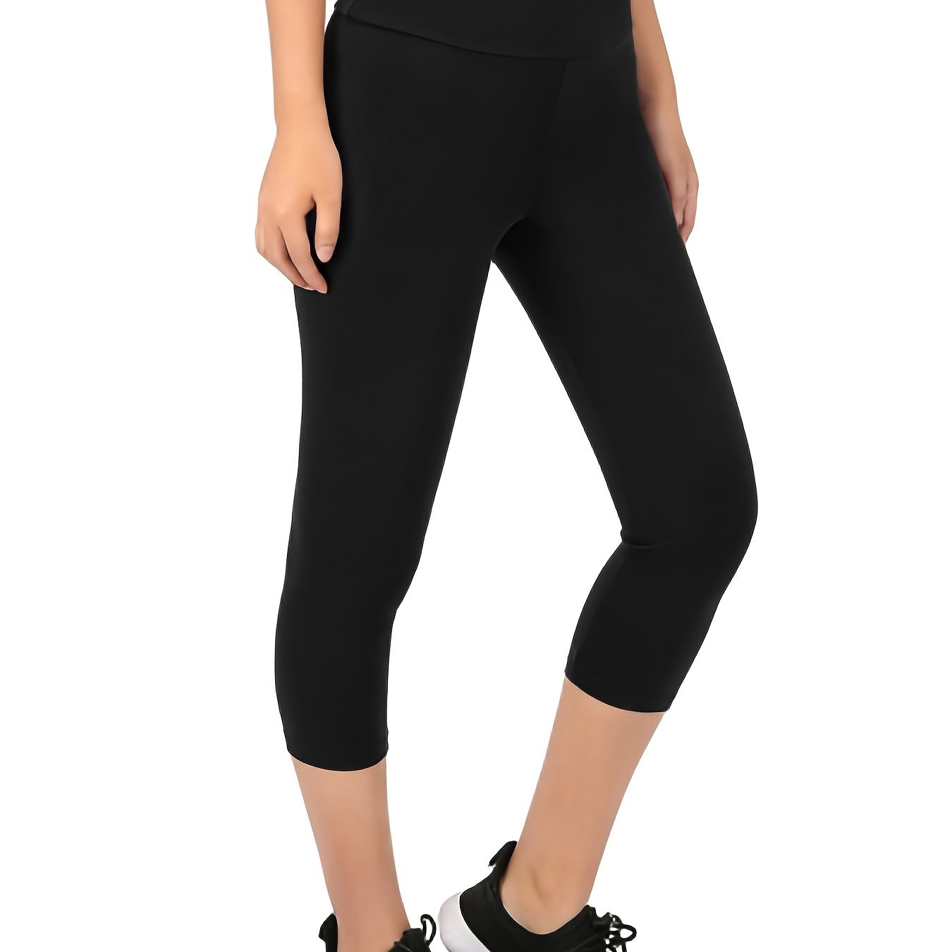 Butt Lifting Cropped Skinny Leggings Mature High Waist - Temu