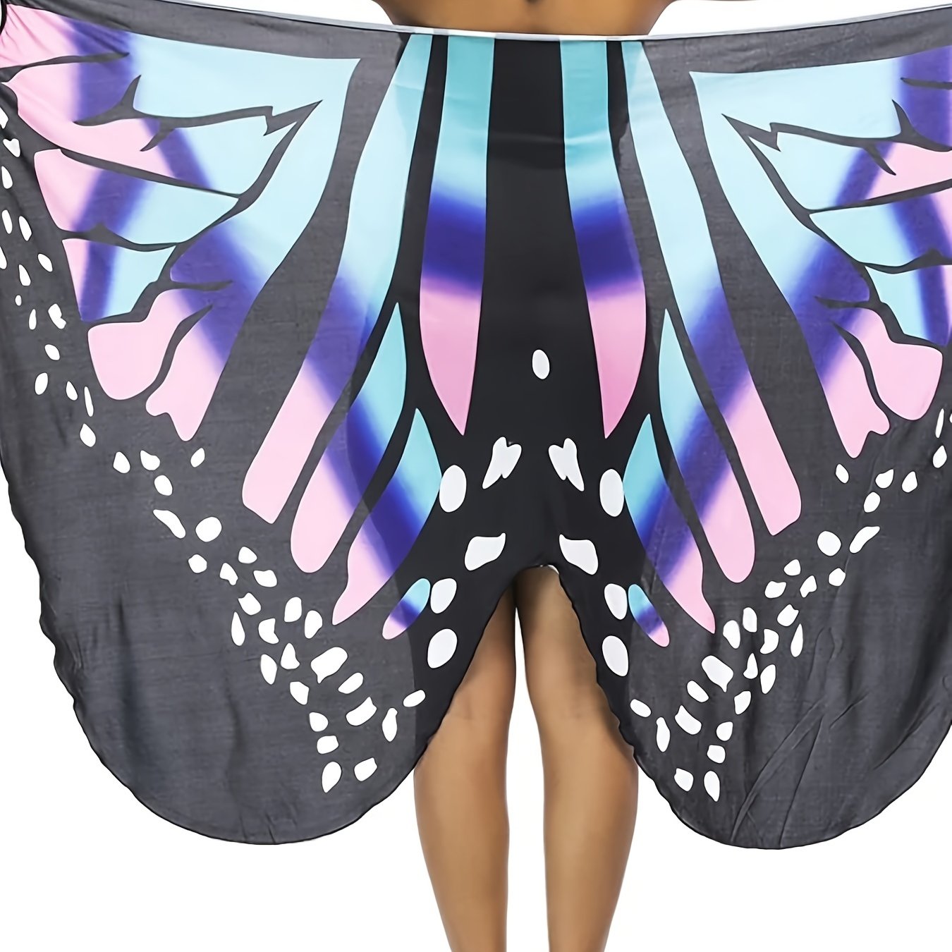 Plus Size Multiway Cover Up Women s Plus Butterfly Pattern High Stretch 