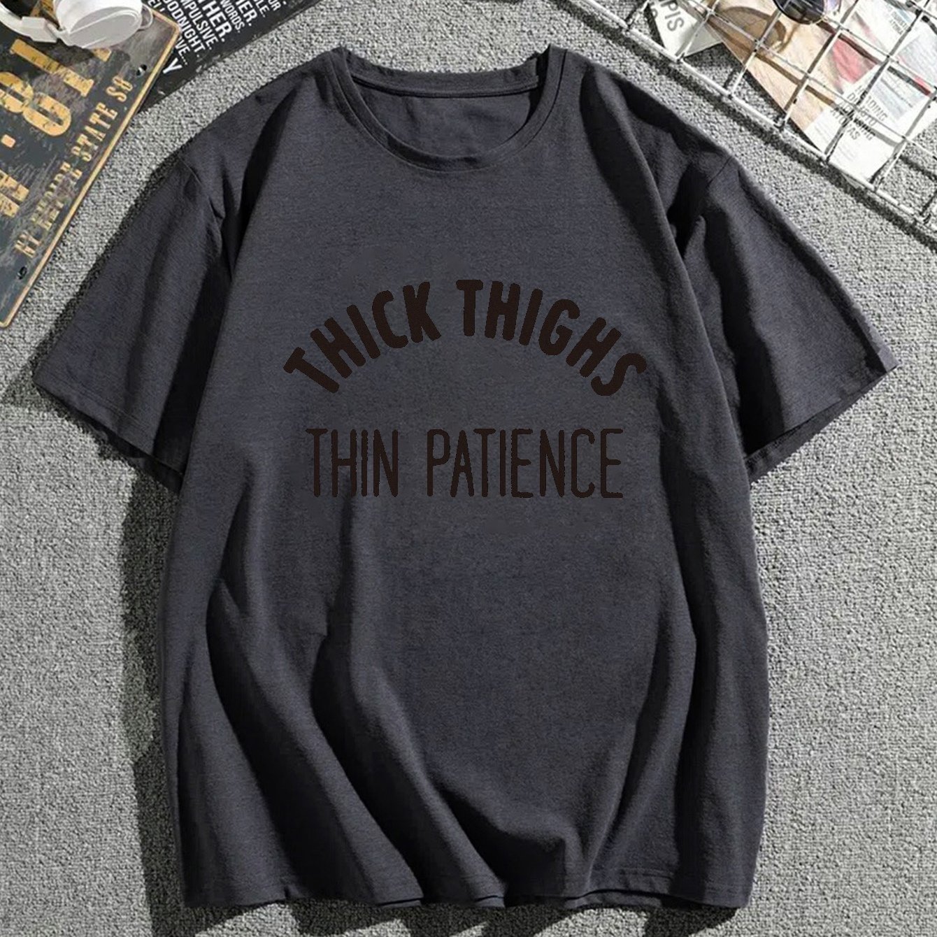 Men's thick Thighs Thin Patience T shirts Casual Clothing - Temu Canada
