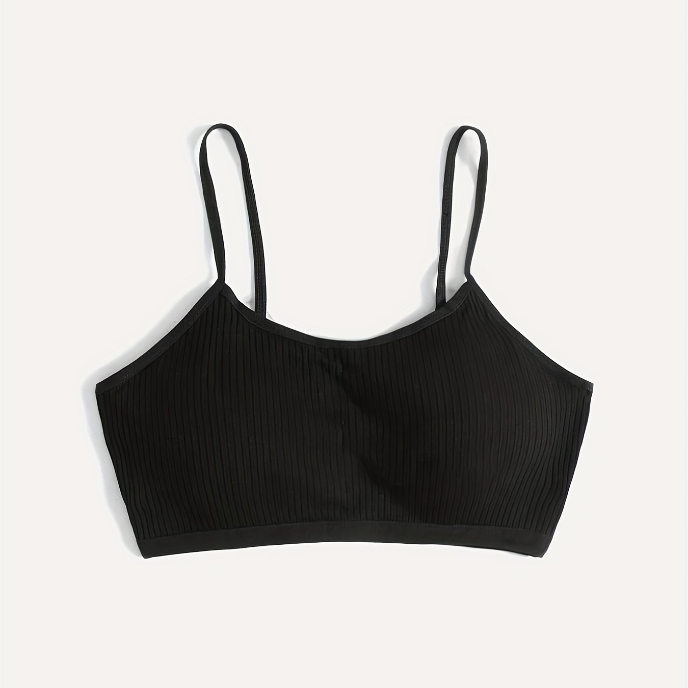 Simple Solid Bralette Bra Seamless Wireless Removable Padded