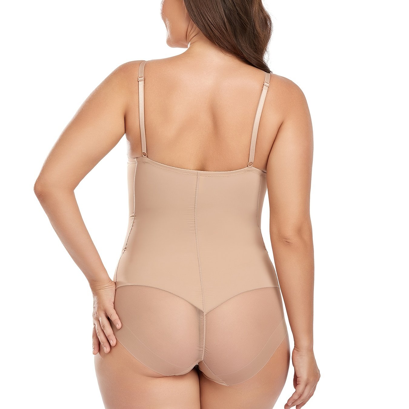 Solid Shaping Bodysuit Tummy Control Butt Lifting Slimming - Temu