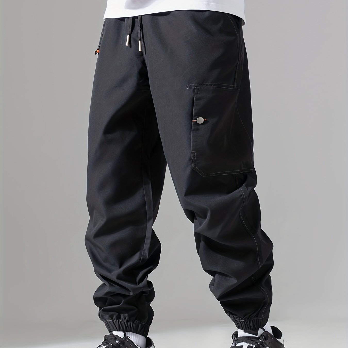 Men's Drawstring Cargo Pants: Breathable Comfort Casual - Temu