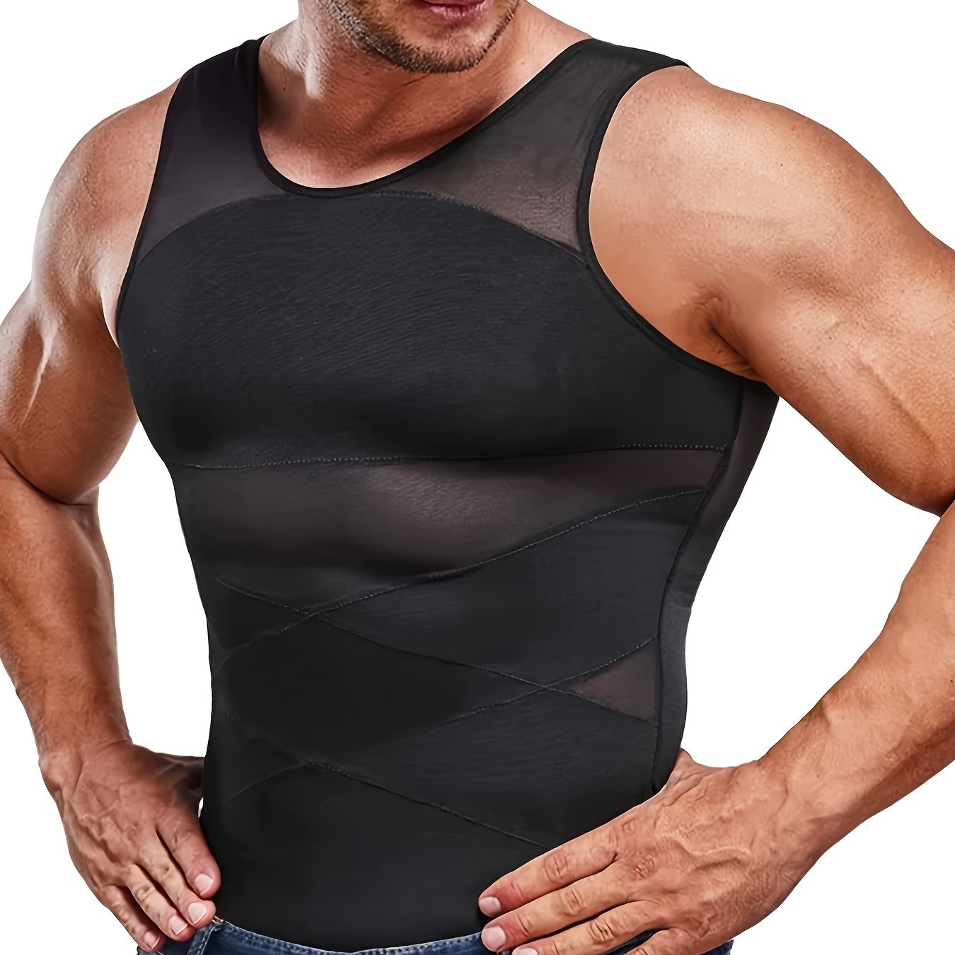 Fashion Shaper Slimming Vest For Men Body Shapers Corset Black Tank Top  Waist Tanktop-black @ Best Price Online