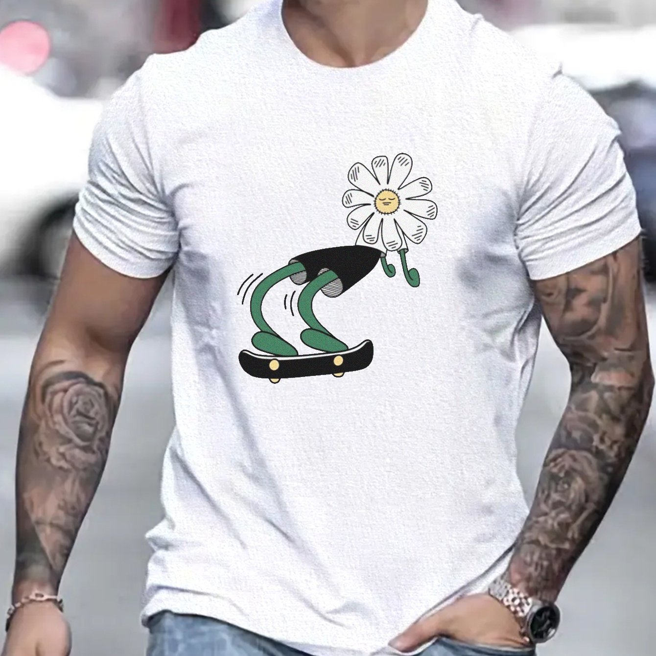 SHEIN LUNE T-shirts Graphiques à Imprimé Rayé Blocs De Couleurs Pour Femmes | Mode En Ligne