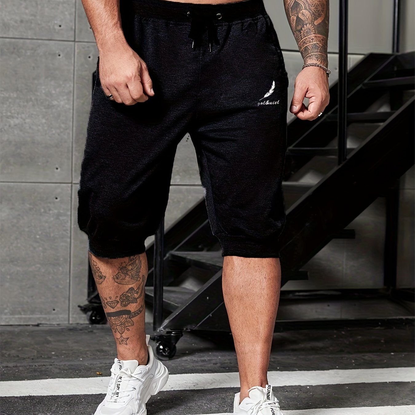 Pantalones Cortos De Hombre De Talla Grande Para Gimnasio Y - Temu