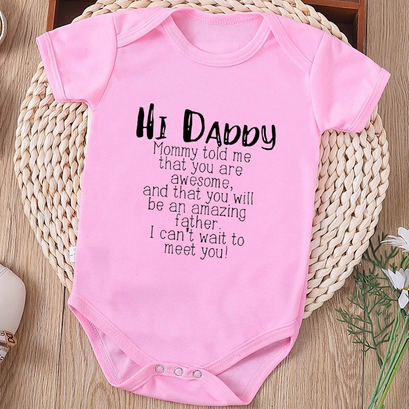 Daddy, I can't wait to meet you. Mommy says you're awesome! - cute