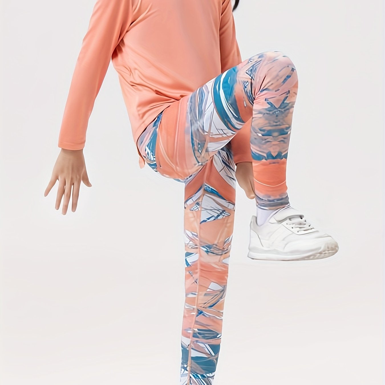 Image of 2023 ' Sports Outfit For Spring And Summer, Including Yoga Wear, Training Clothes, And Casual Sets For Tennis And Badminton For Older Children, For Outdoor