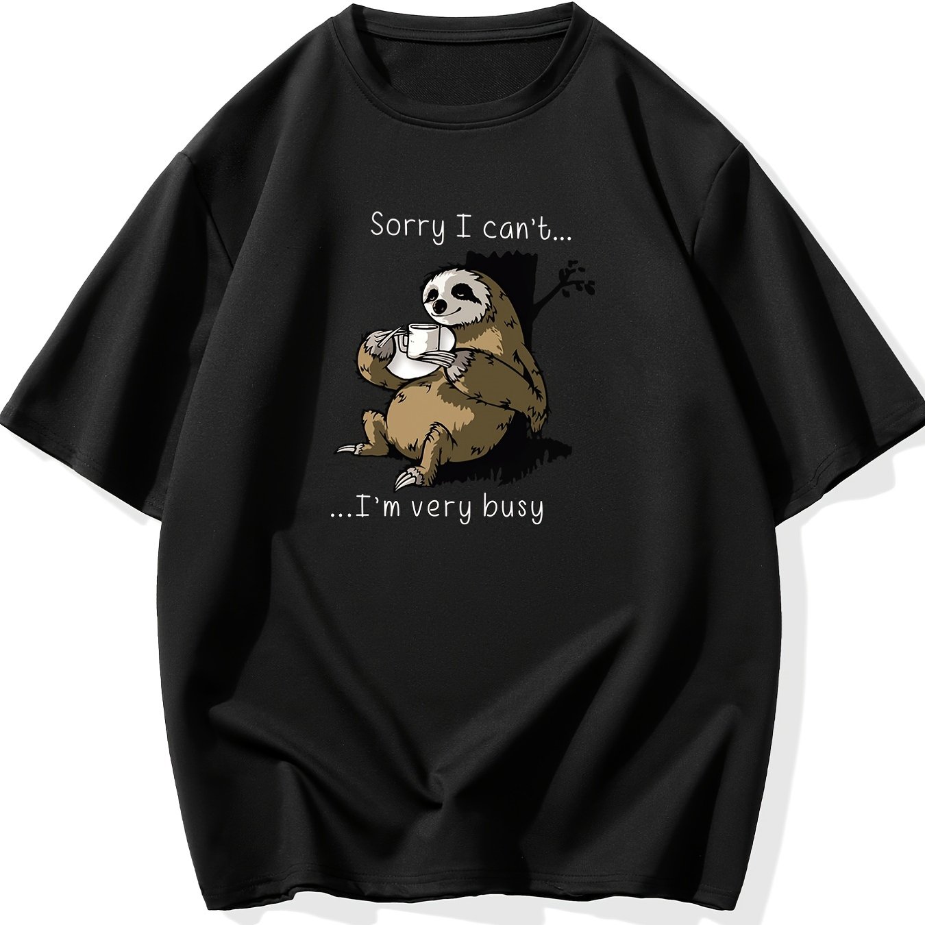 TEMU 2023 Spring Summer Short Sleeved T-shirt Fashion Logo Printed Male Youth Spring Summer Round Neck Enlarged Casual Versatile Top, Plus Size