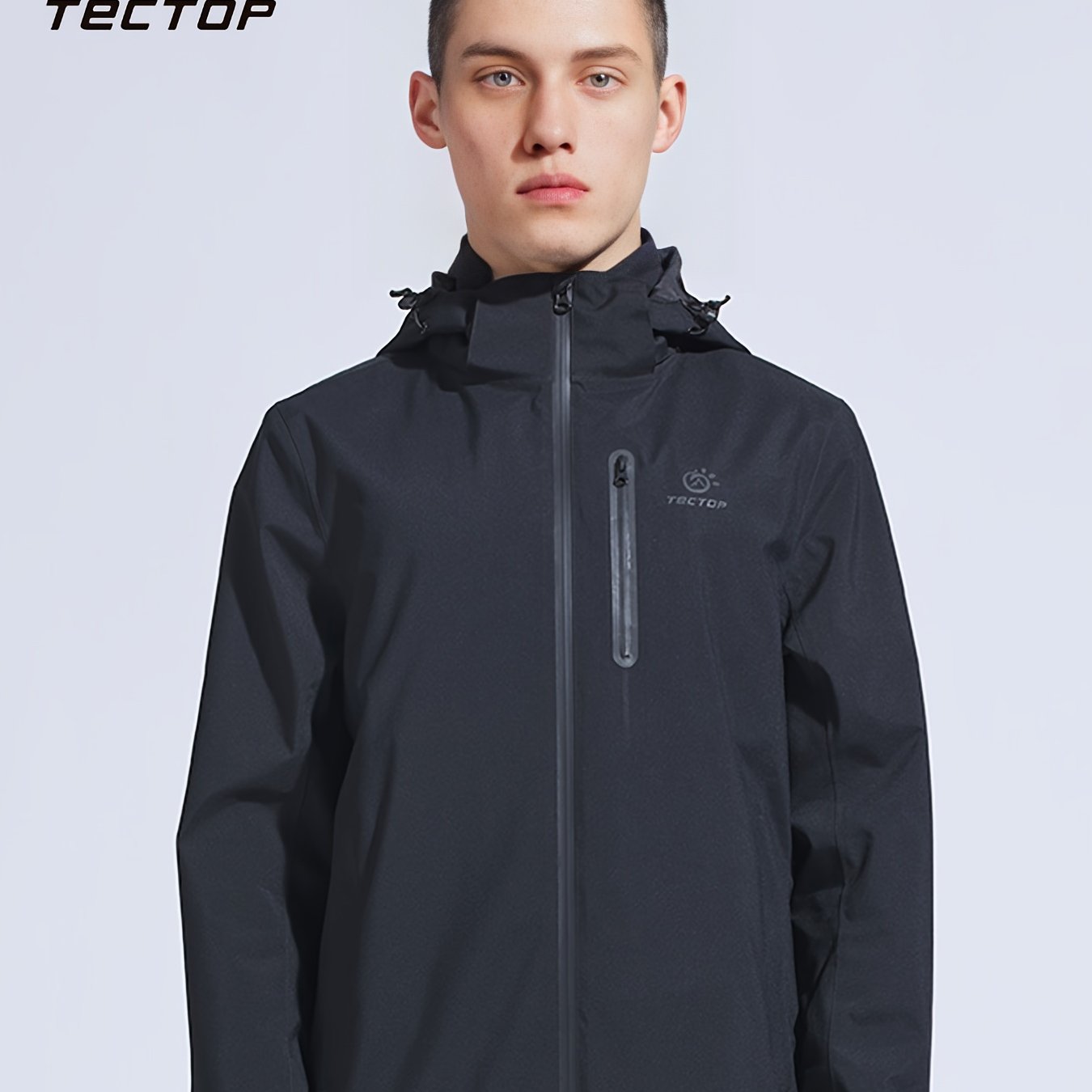 Waterproof Hooded Jacket For Men - Reflective Design, Breathable & Comfortable Coat For Outdoor Events, Fishing & Daily Wear