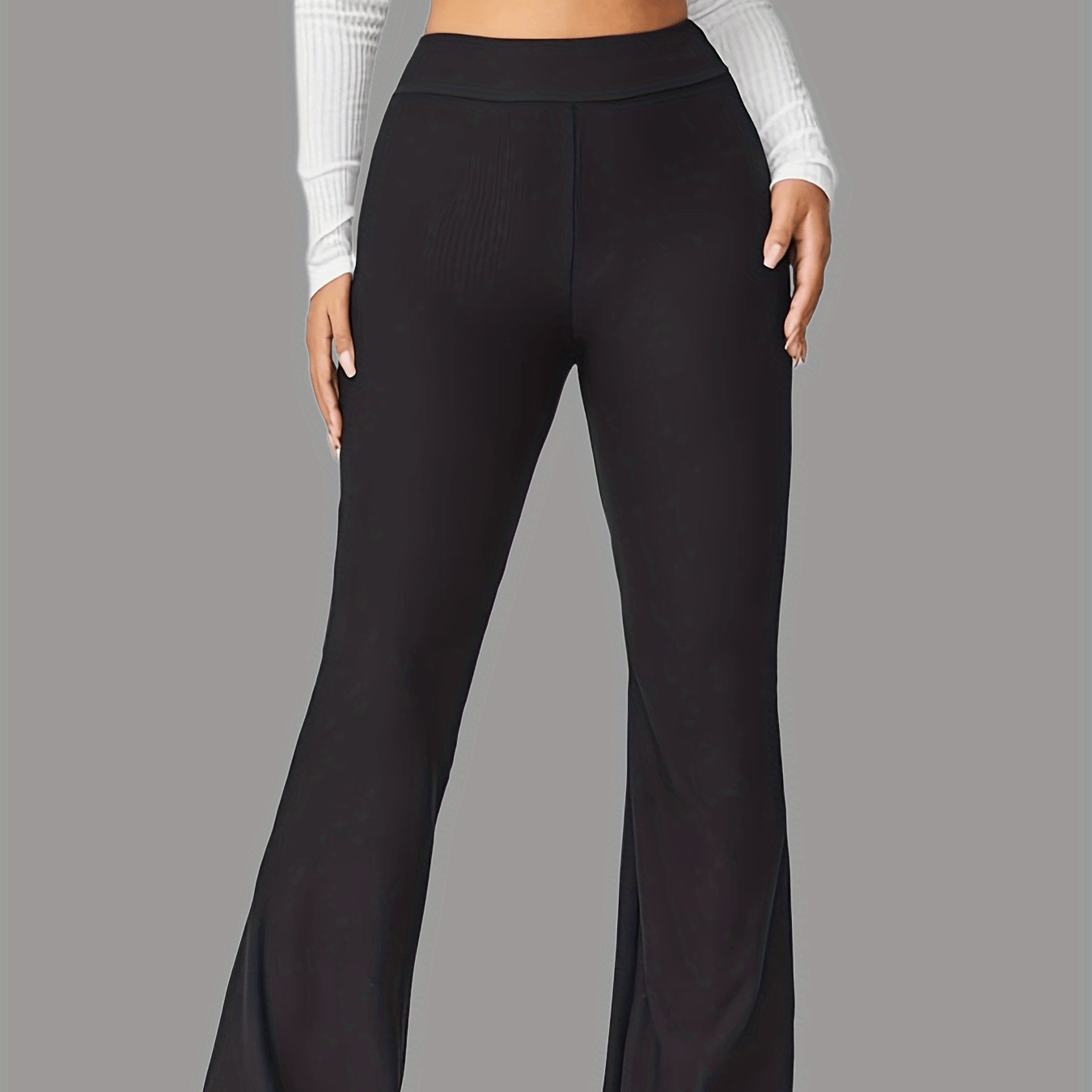 Y2k Loose Straight Flare Pants High Waist Wide Leg Workout