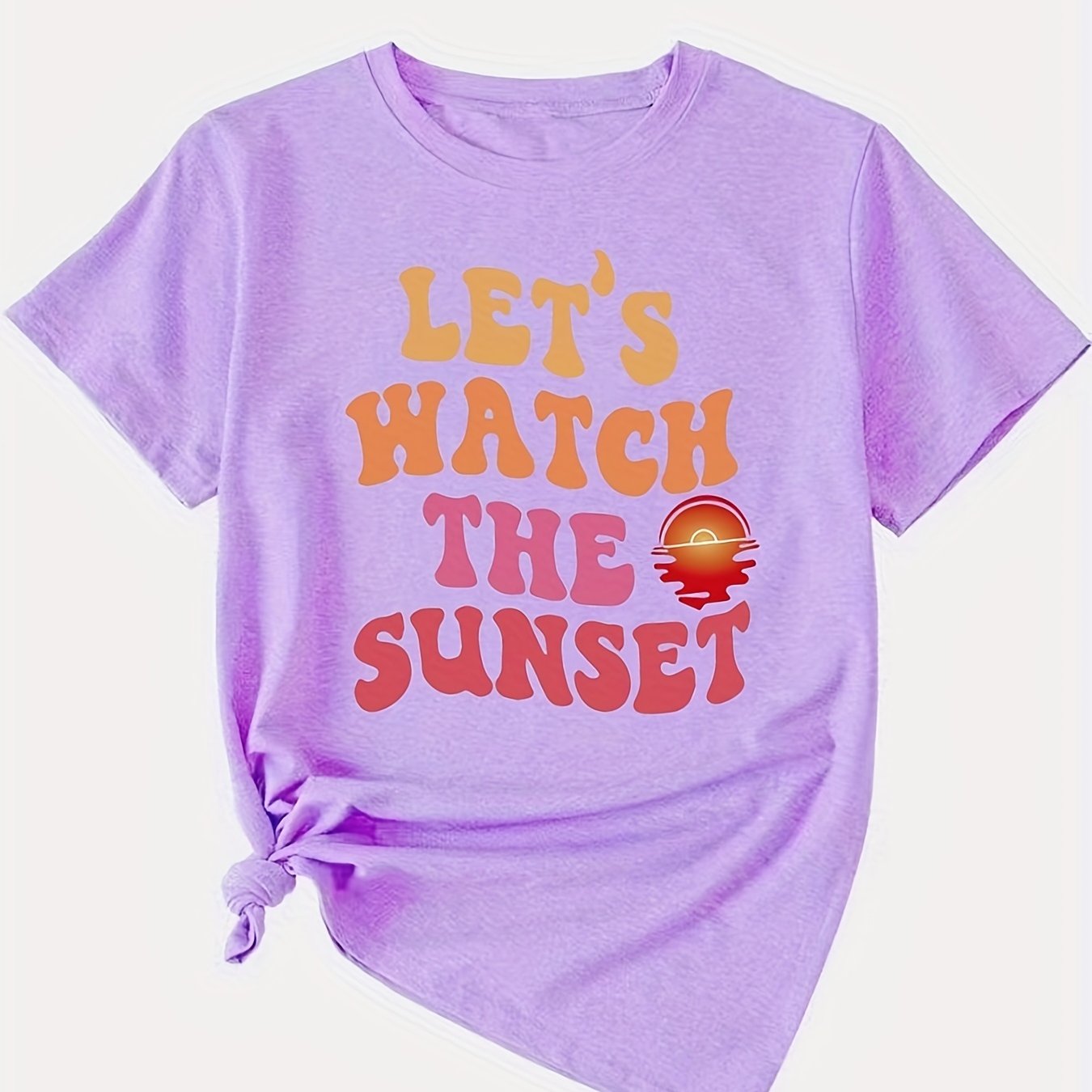 watch-the-sunset-print-t-shirt-short-sleeve-crew-neck-casual-top-for