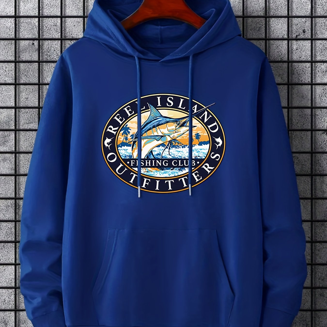 Men's Casual fishing Club Graphic Print Hoodies Drawstring - Temu Canada