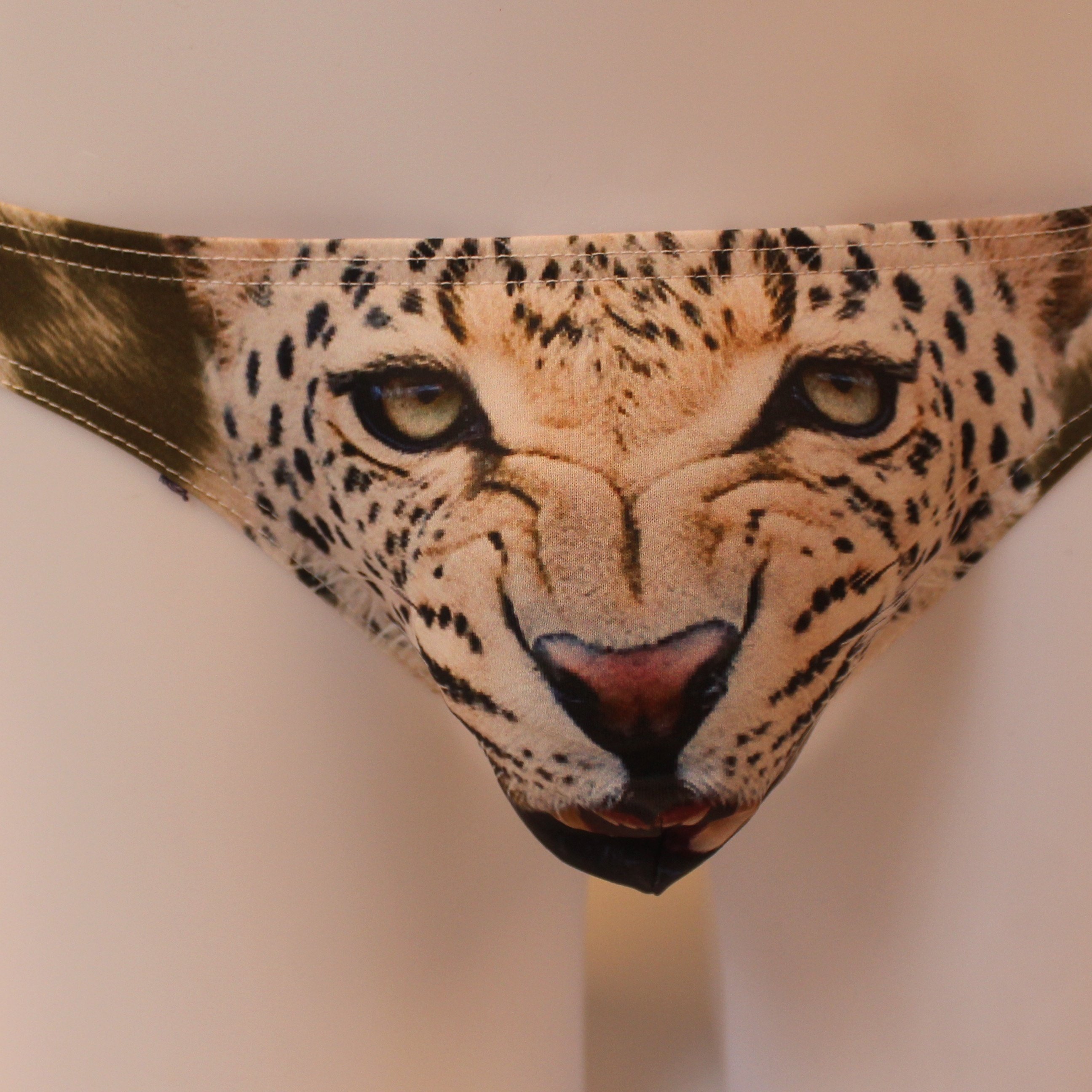 Men's Leopard Pattern Sexy Funny T Pants Thongs Briefs Men's - Temu