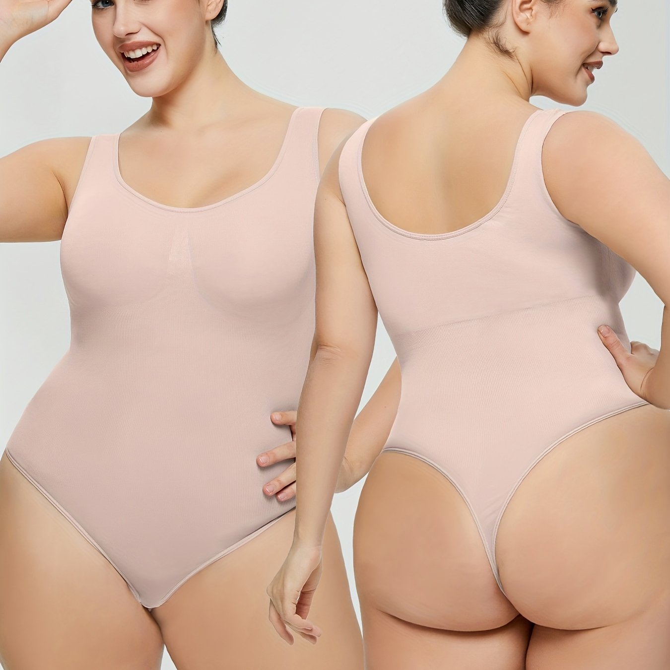 Plus Size Sexy Shapewear Women's Plus Breathable Tummy - Temu Canada