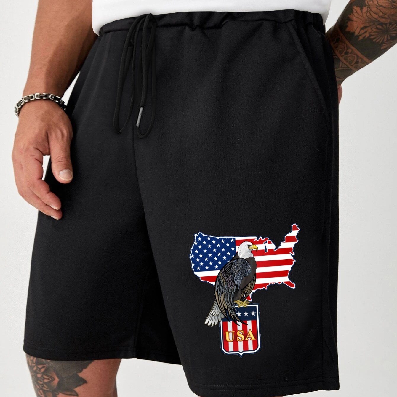 Under armour american hot sale flag shorts