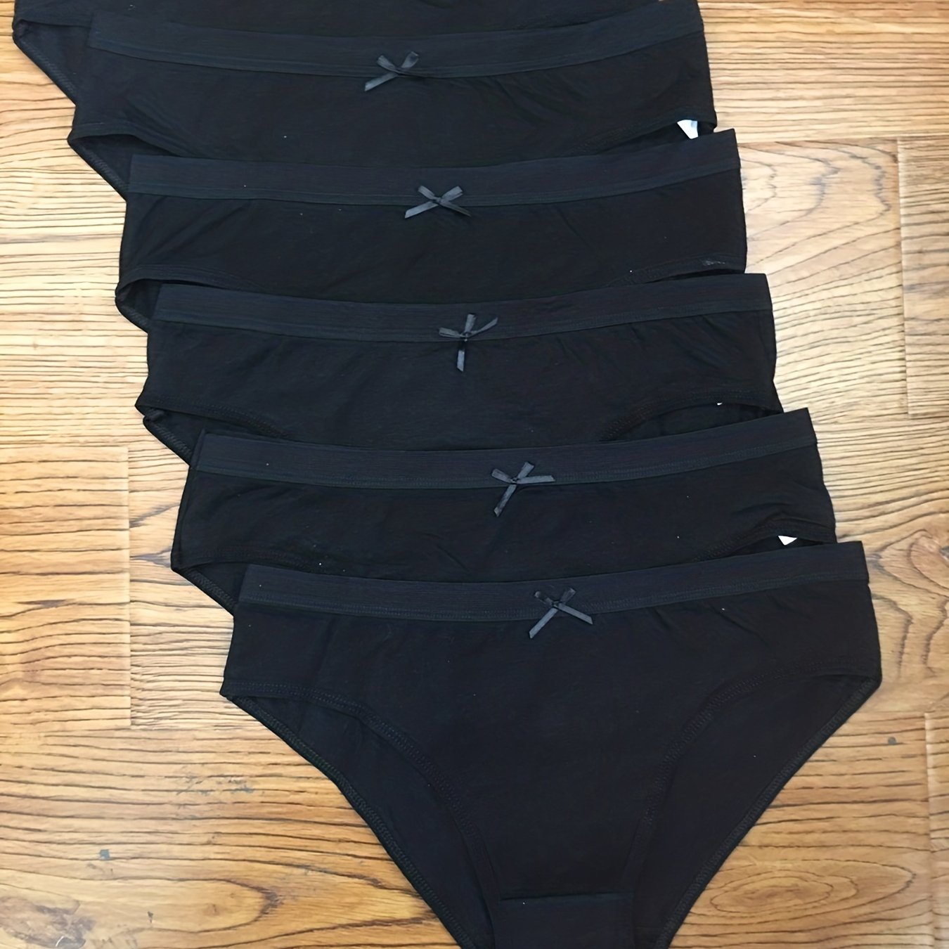 Image of Women' Color Low-waist Sexy Triangle Panties Comfortable Breathable Shorts Underwear Women 6pcs
