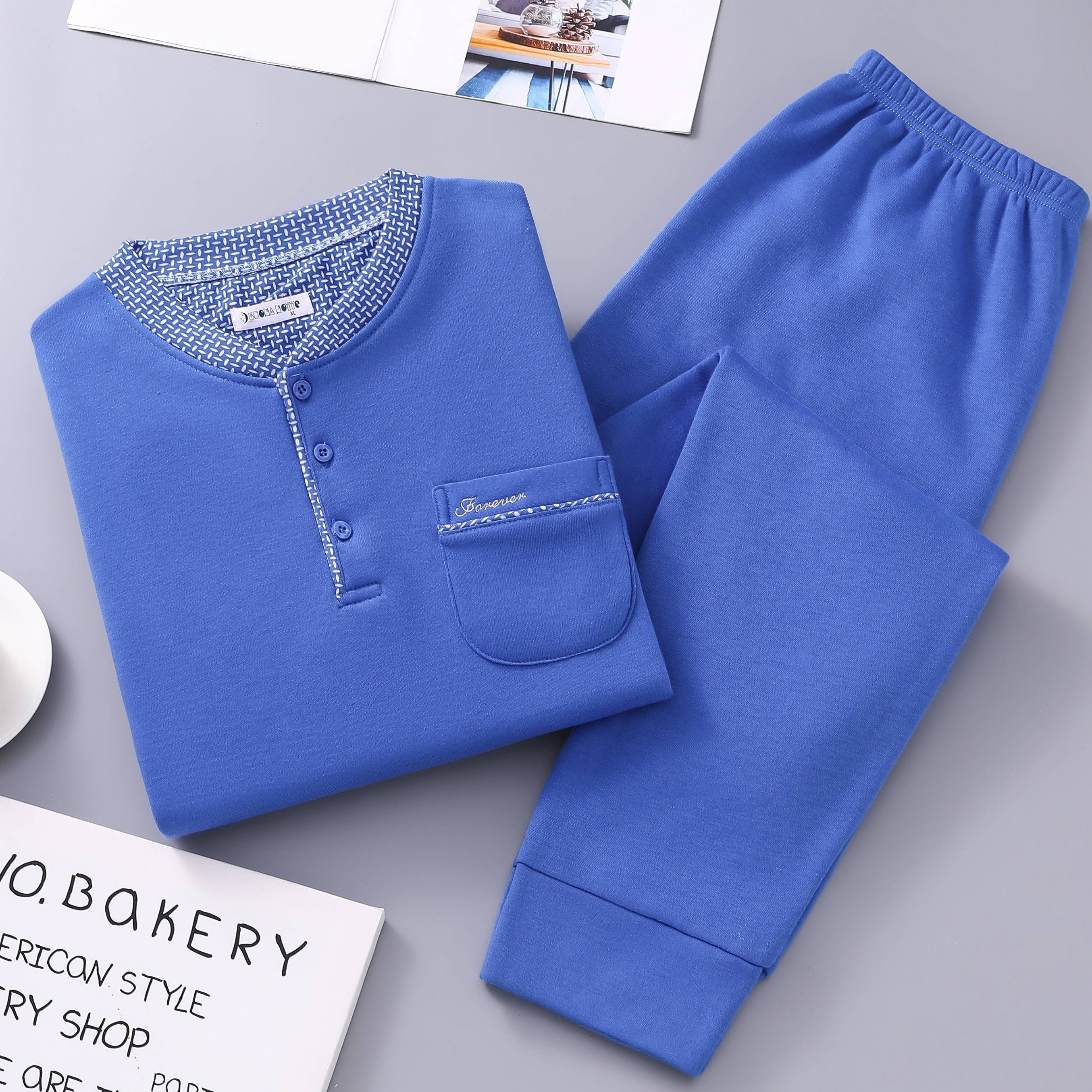 New Winter Men's Pajama Set