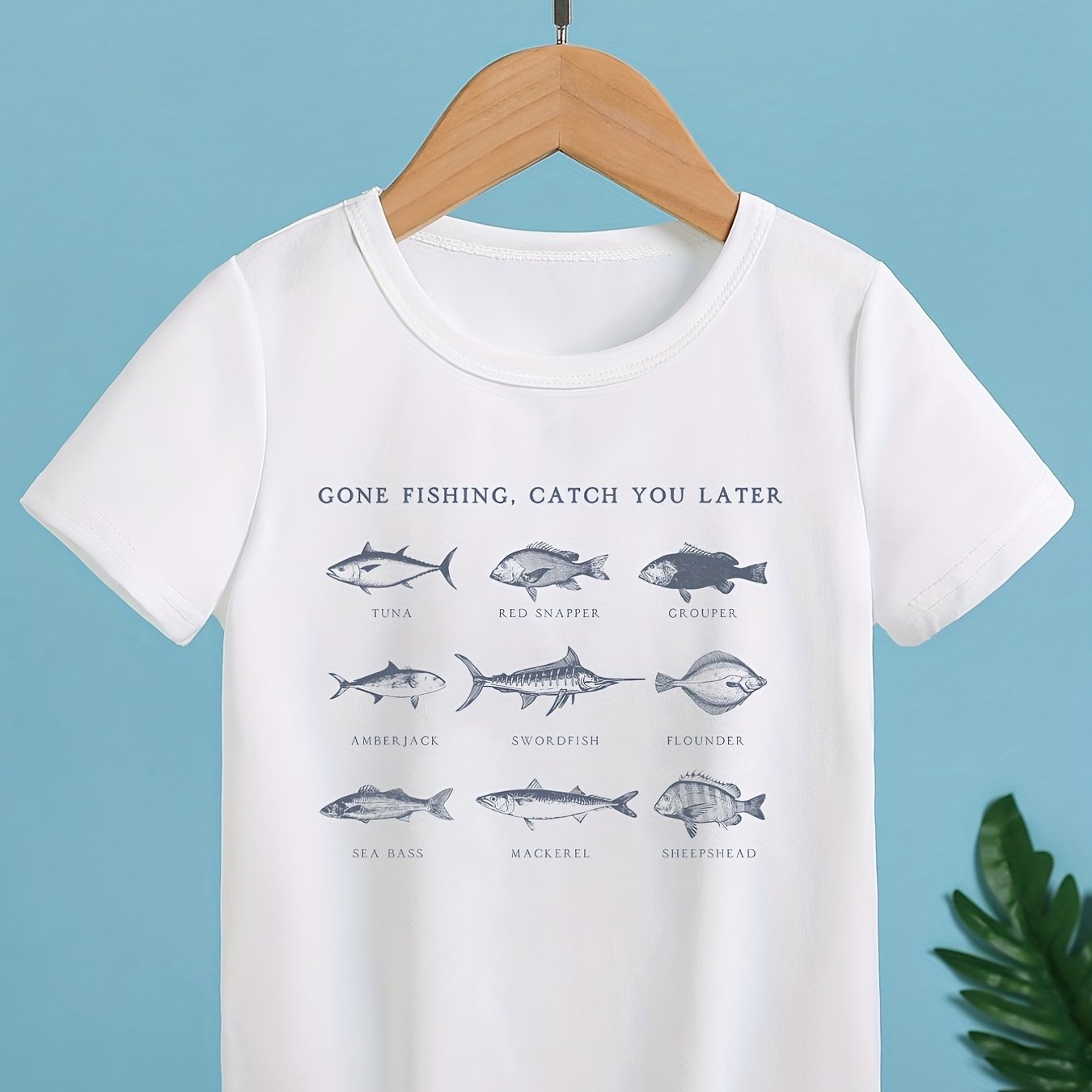 Tuna with Flying Fish - Short Sleeve Polyester Shirt