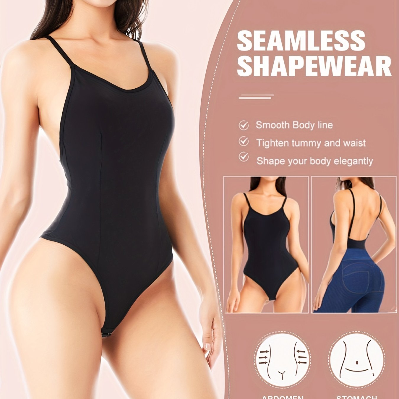 Small Pleats Boyshort Bodysuit Comfortable Spaghetti Strap - Temu