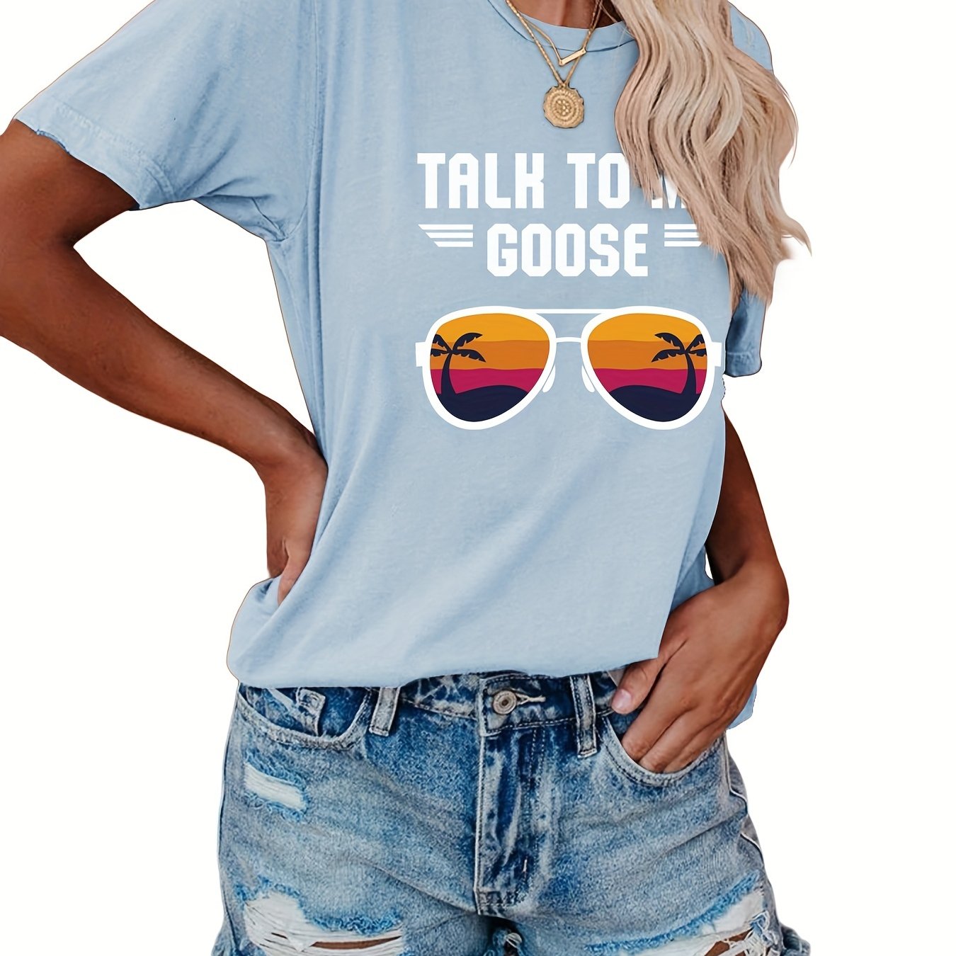 Talk to Me Goose Tee – Peachy Sunday