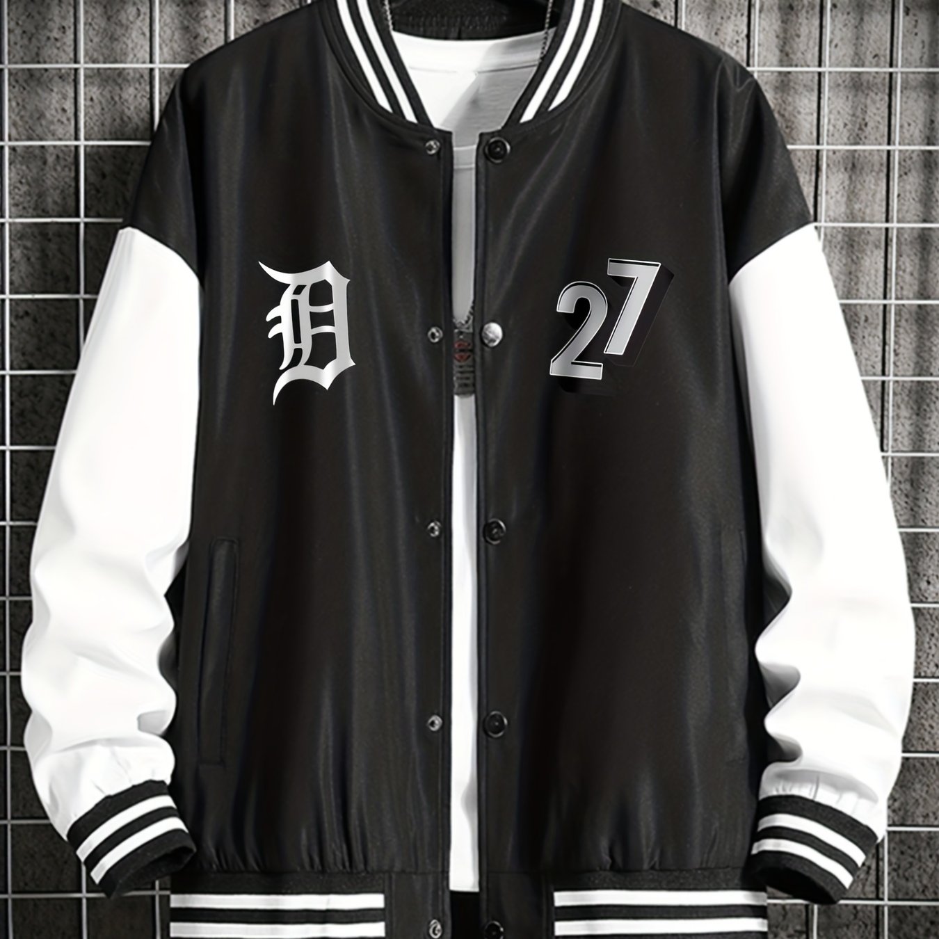 Black New Era MLB Detroit Tigers Varsity Jacket - JD Sports NZ