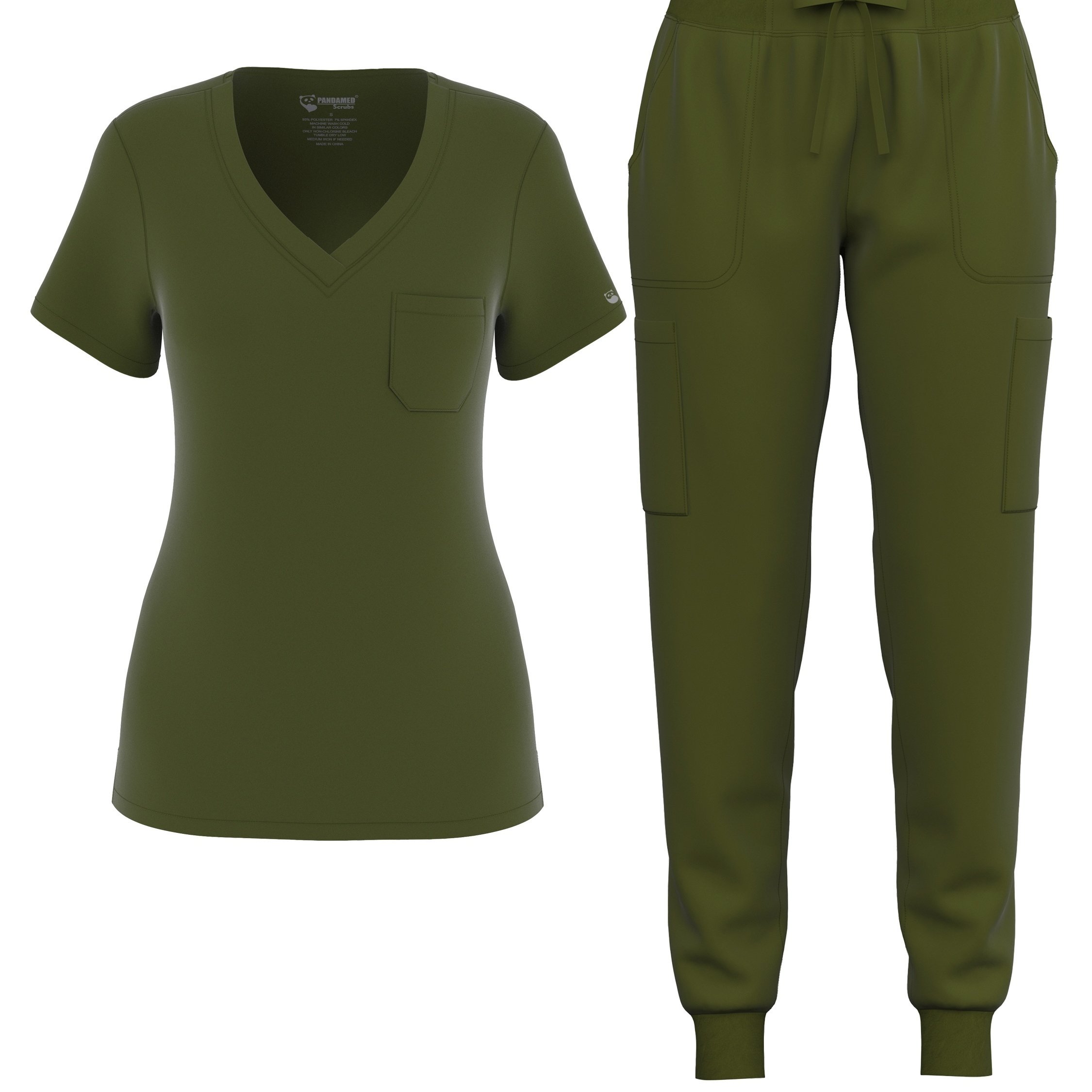 Conjunto De 2 Piezas De Uniforme Médico Moderno Blusa Médica