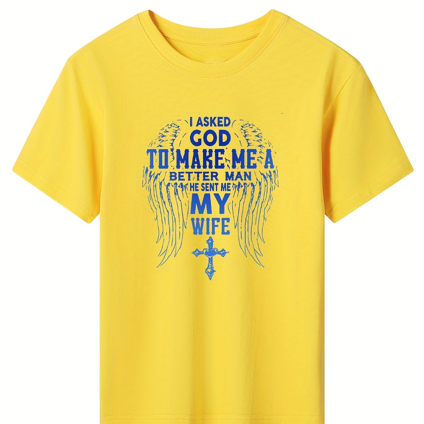 Boys Cross Letter Print T Shirt Crew Neck Comfortable Short Sleeve Tees 