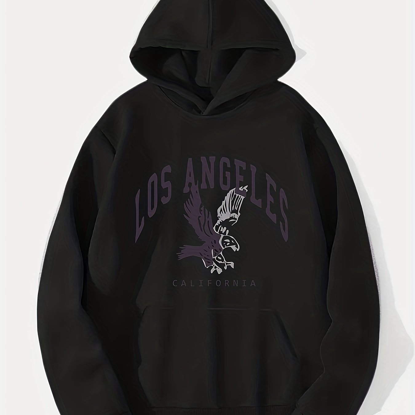 ''los Angeles'' Eagle Print Men's Graphic Hoodie Comfy Trendy Hooded ...