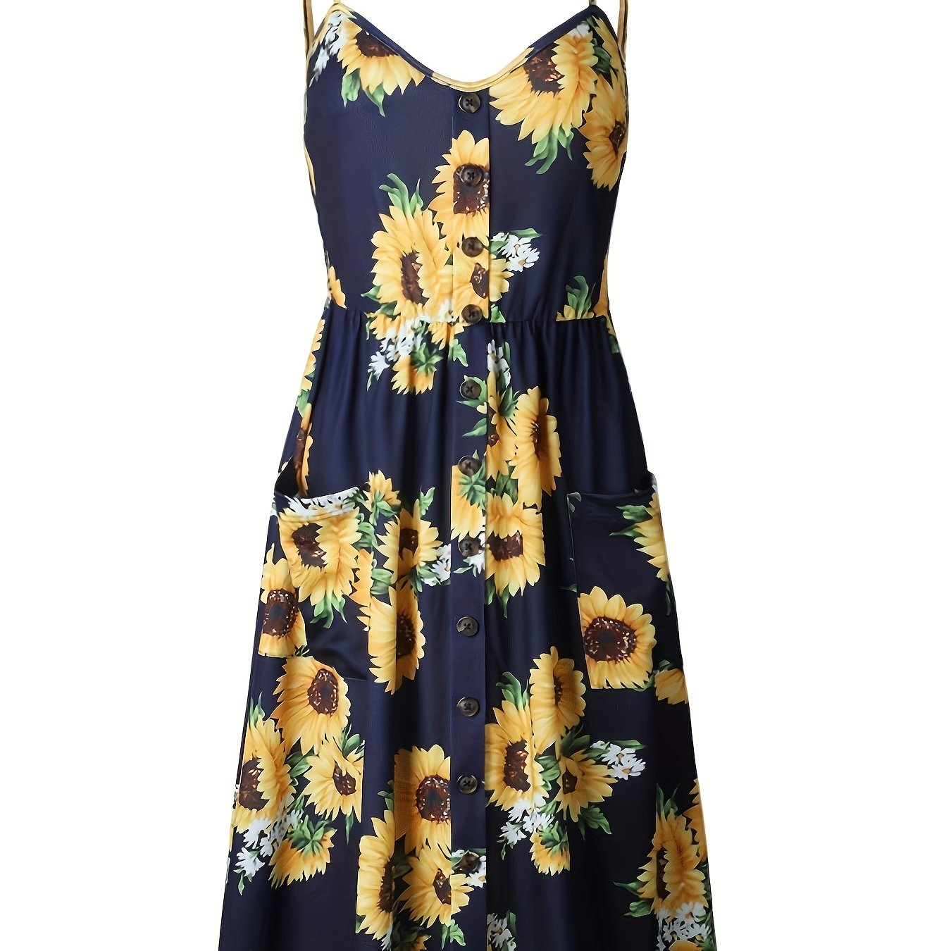 Navy sunflower outlet dress