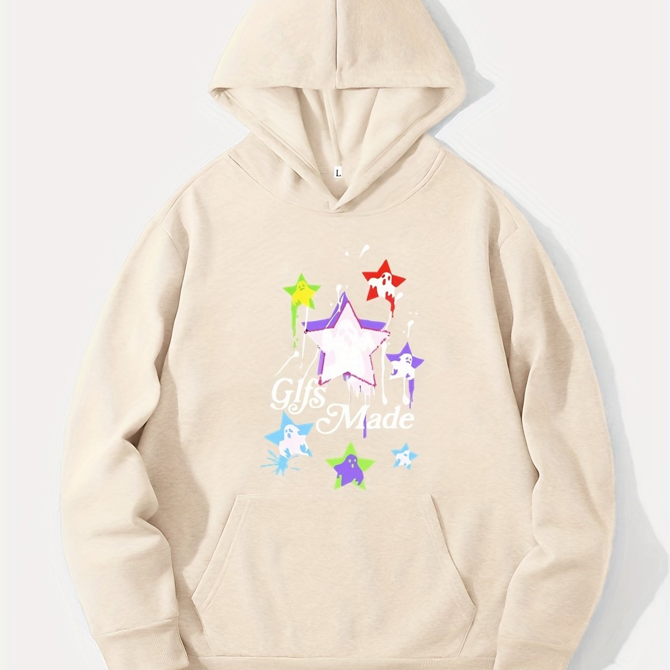 Hoodies For Men, Messy Stars Print Hoodie, Men's Casual Pullover