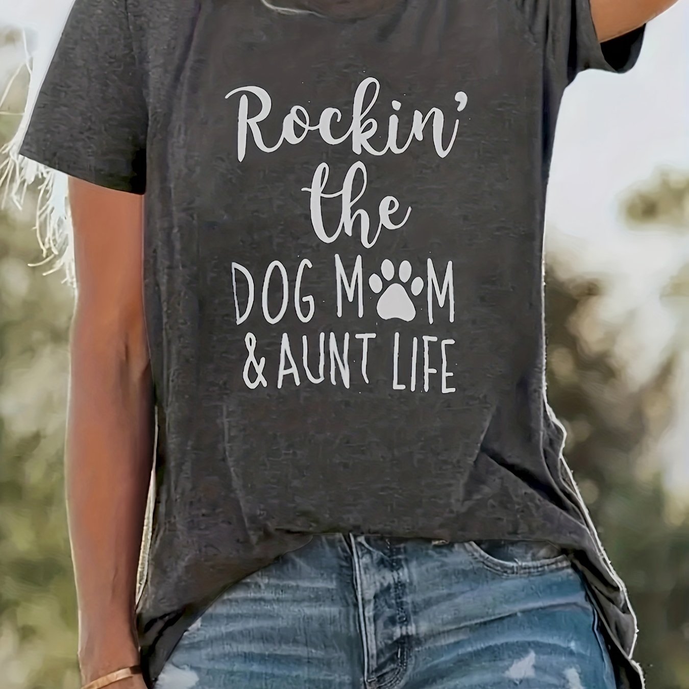 Dog mom and 2025 aunt life shirt