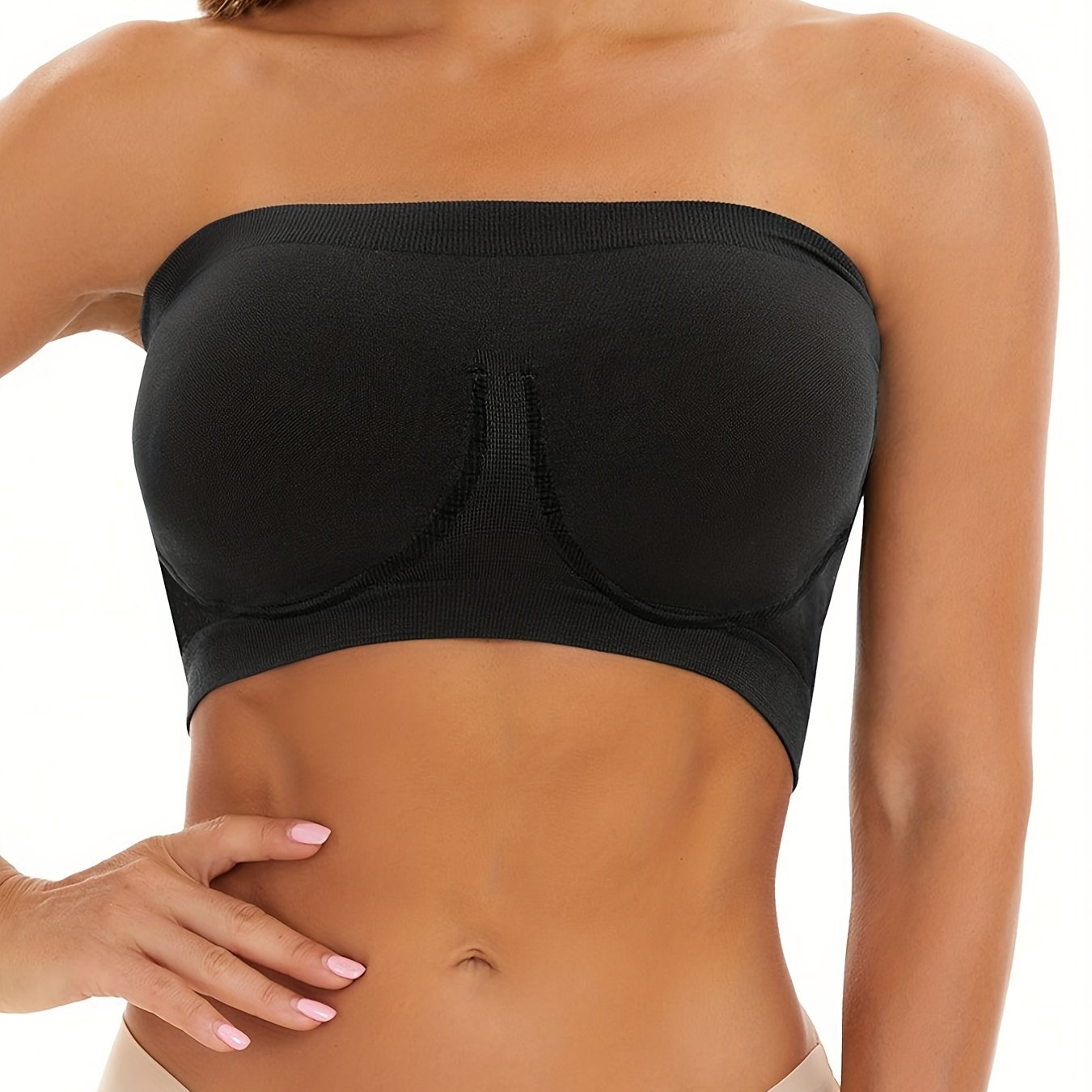 Reveal Low-Key Seamless Bandeau Bra S, Barely There at  Women's  Clothing store