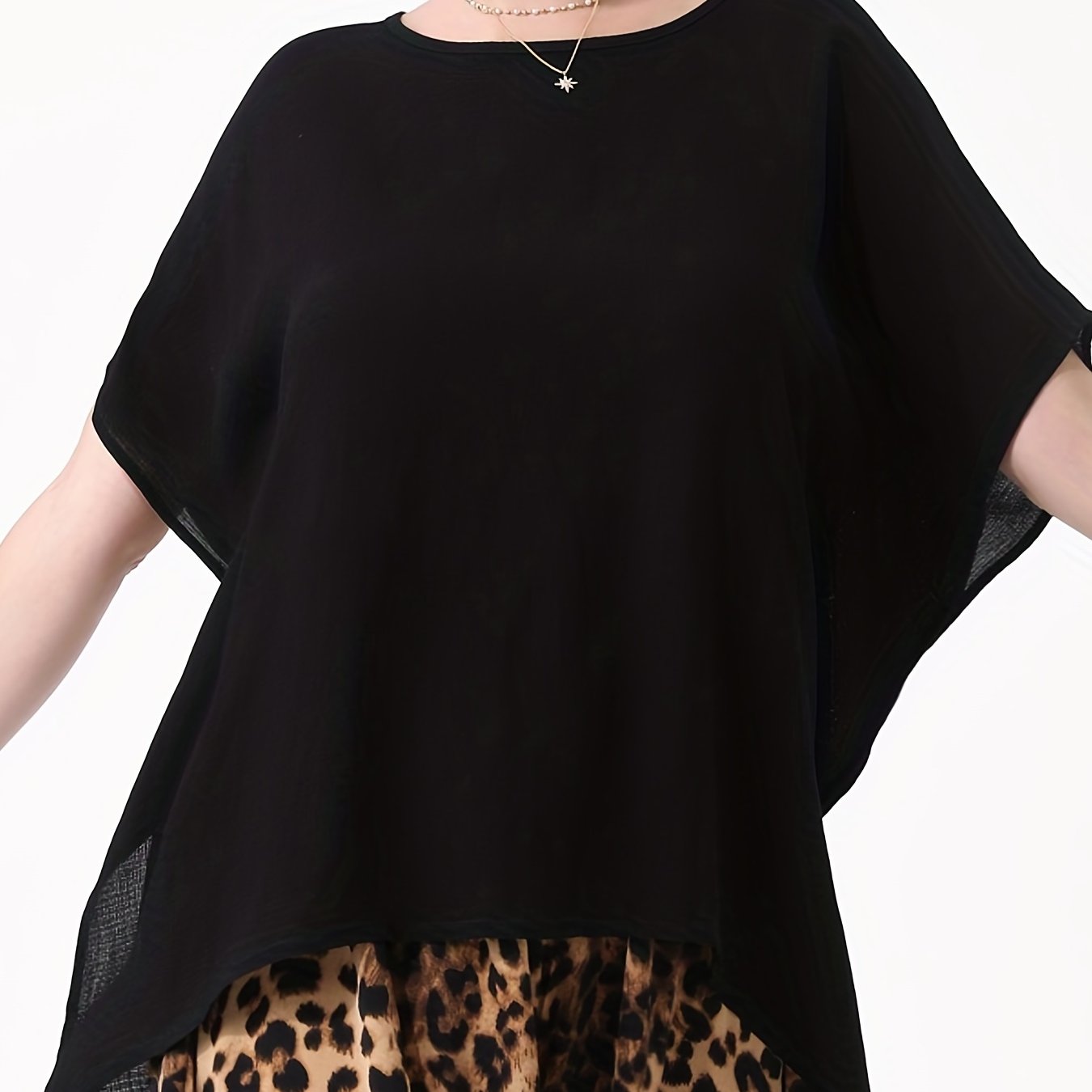 Plus Sizes High Low Hem Tops