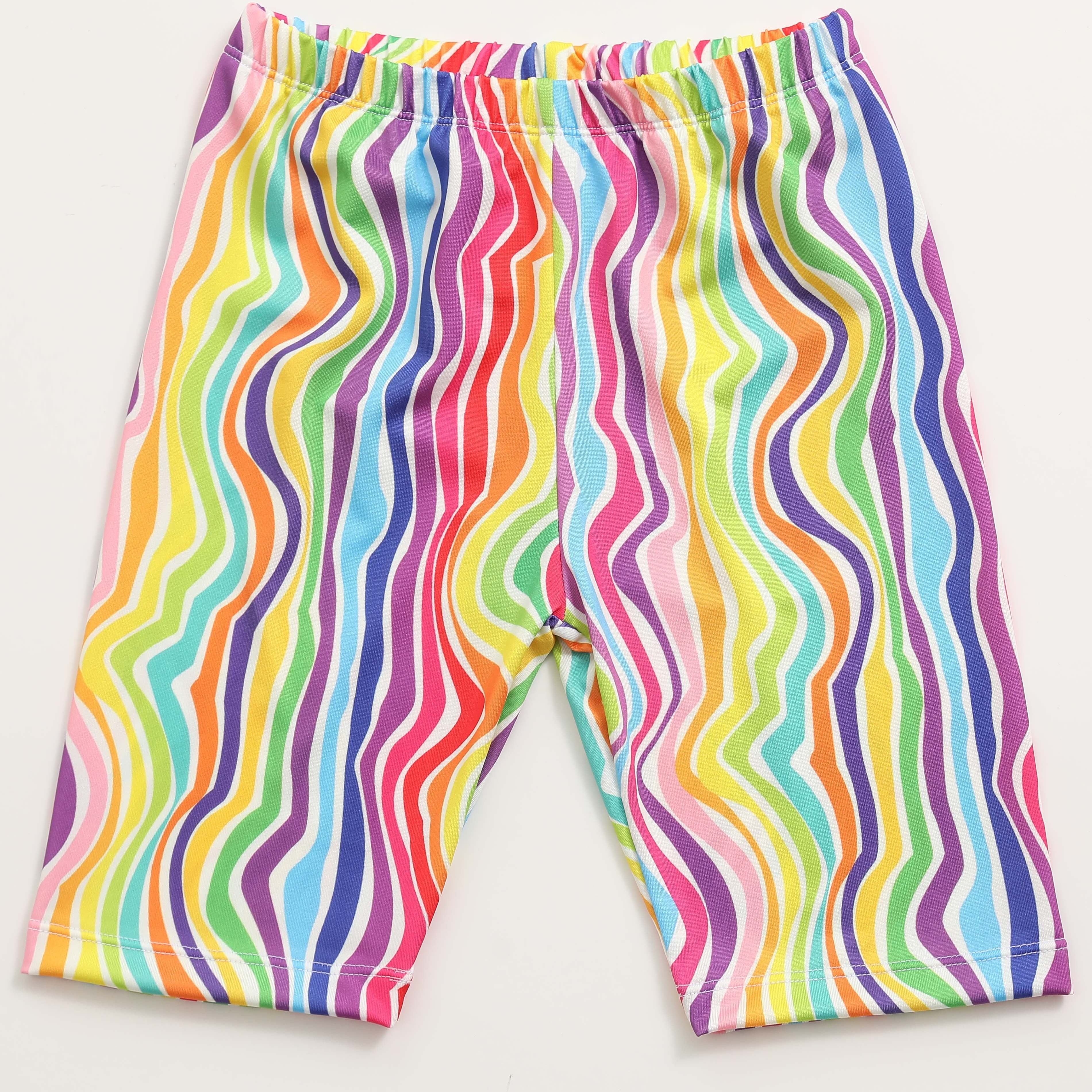 Rainbow striped hot sale biker shorts