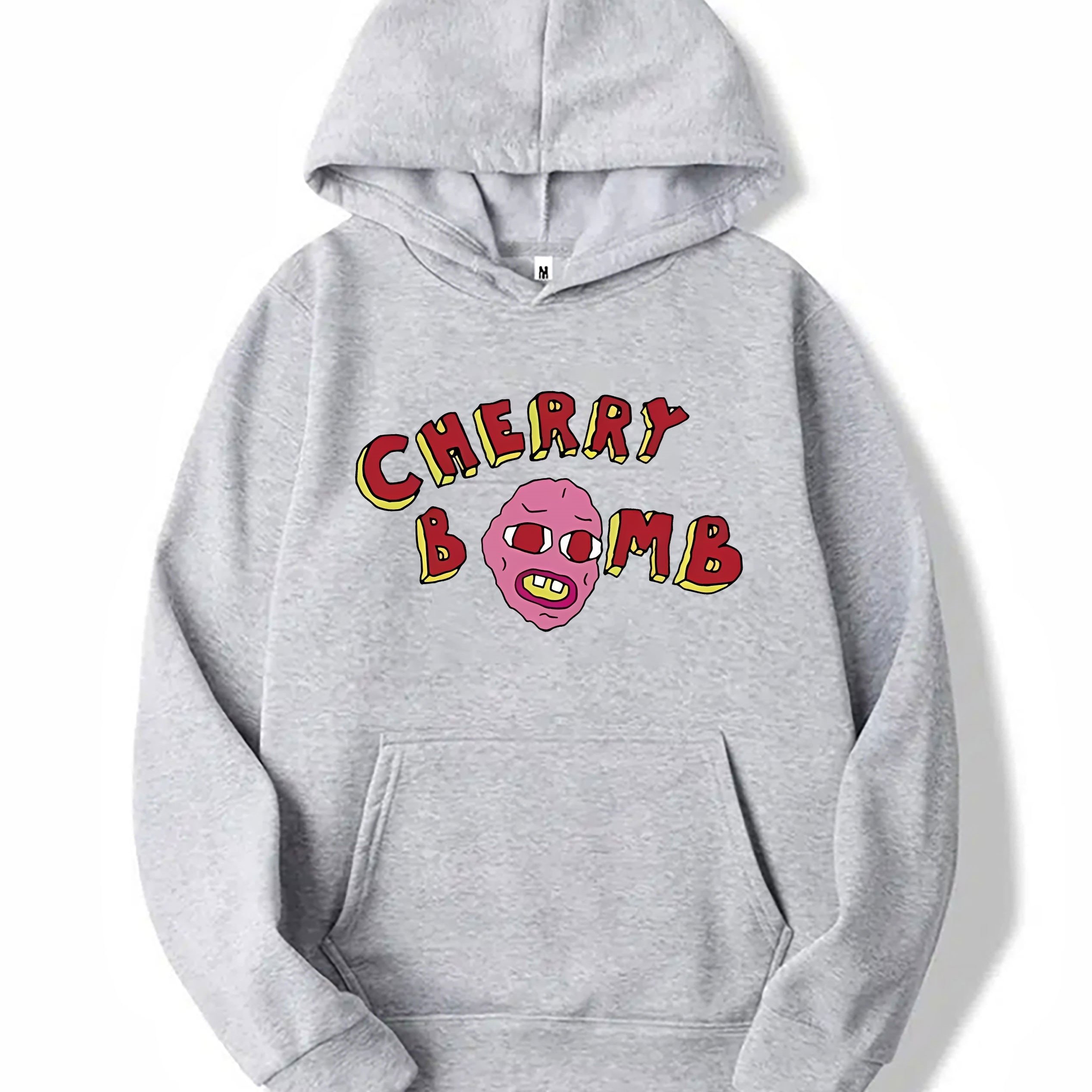 cherry Bomb Print Hoodie Hoodies For Men Men s Casual Temu