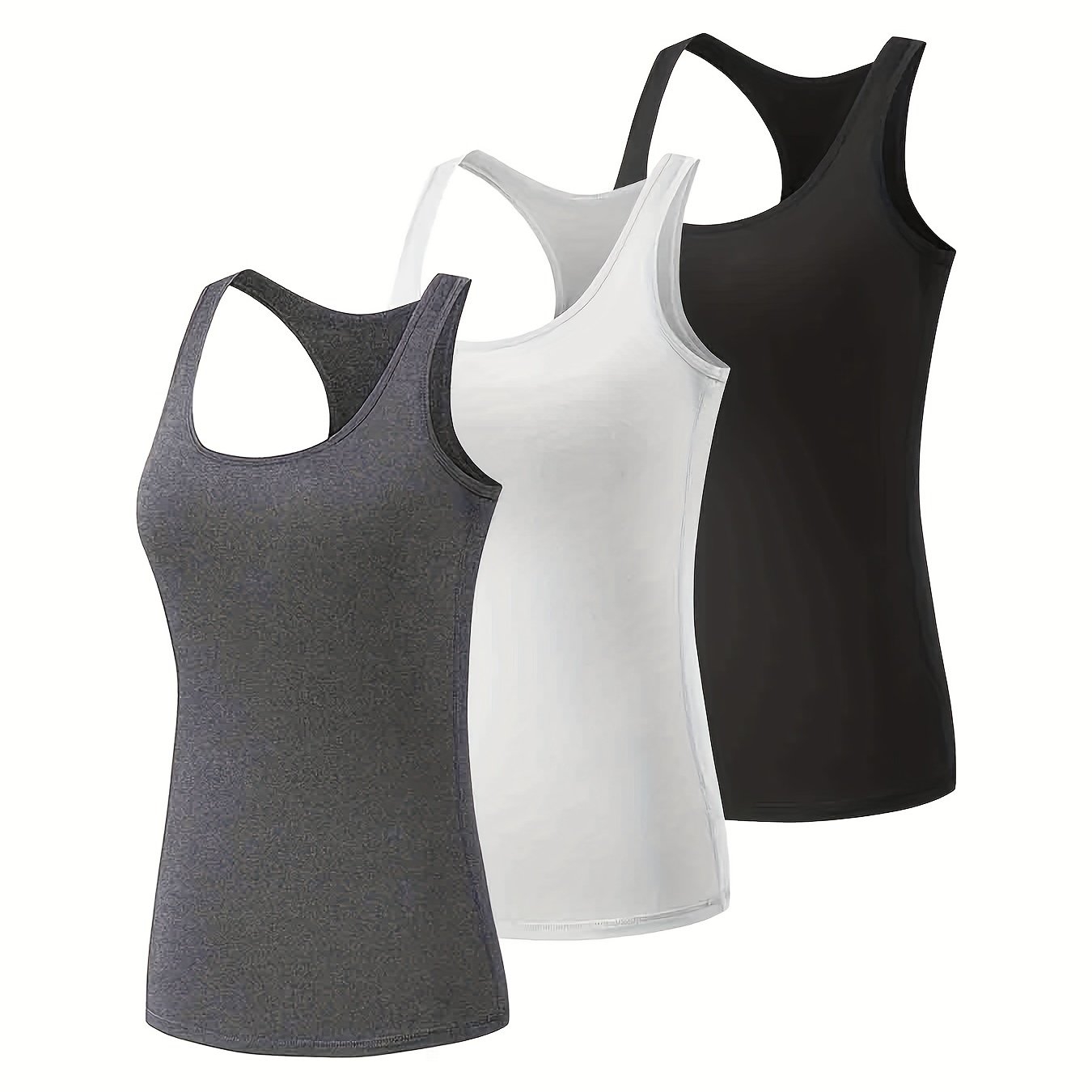Workout Athletic Tank Tops for Women Pack, Black/White Striped, Small - $14  New With Tags - From Dustin