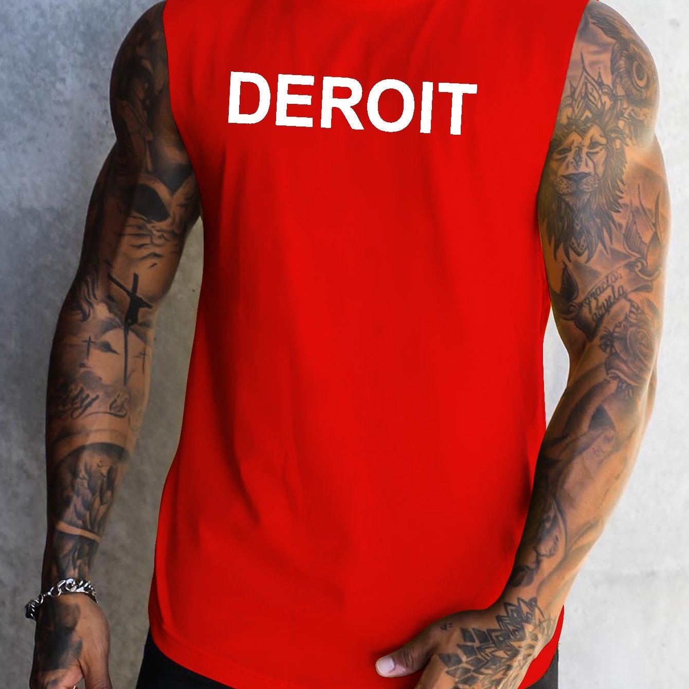 Detroit Lions Sleeveless Muscle Hoodie