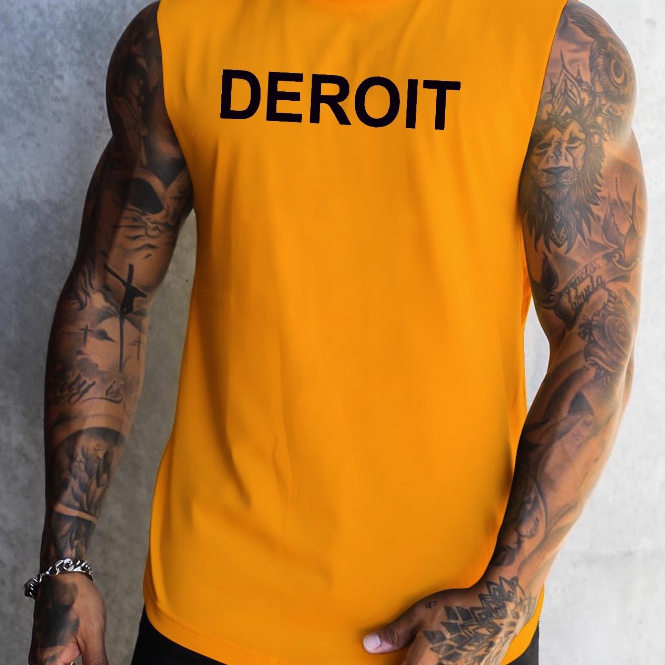 Detroit Lions Sleeveless Muscle Hoodie