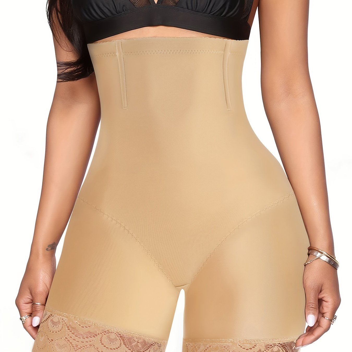 Slimming Control Shaper Shorts with Lace – Easy Curves