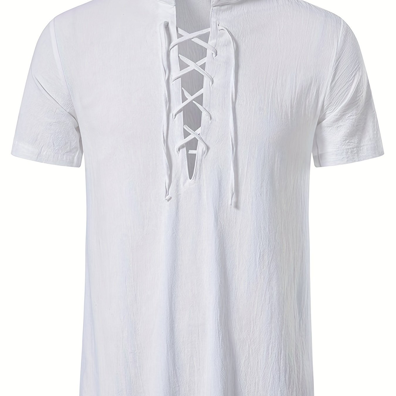 Men's Short Sleeve Hooded Casual Summer Shirt