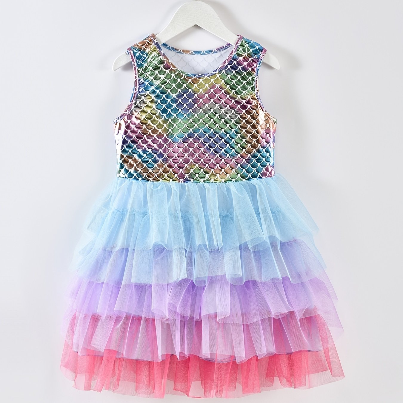 Robe de sirène princesse - Robe sirène pour petite fille - Robe Tutu pour  Pageant Fête d'anniversaire de mariage Mkyoko