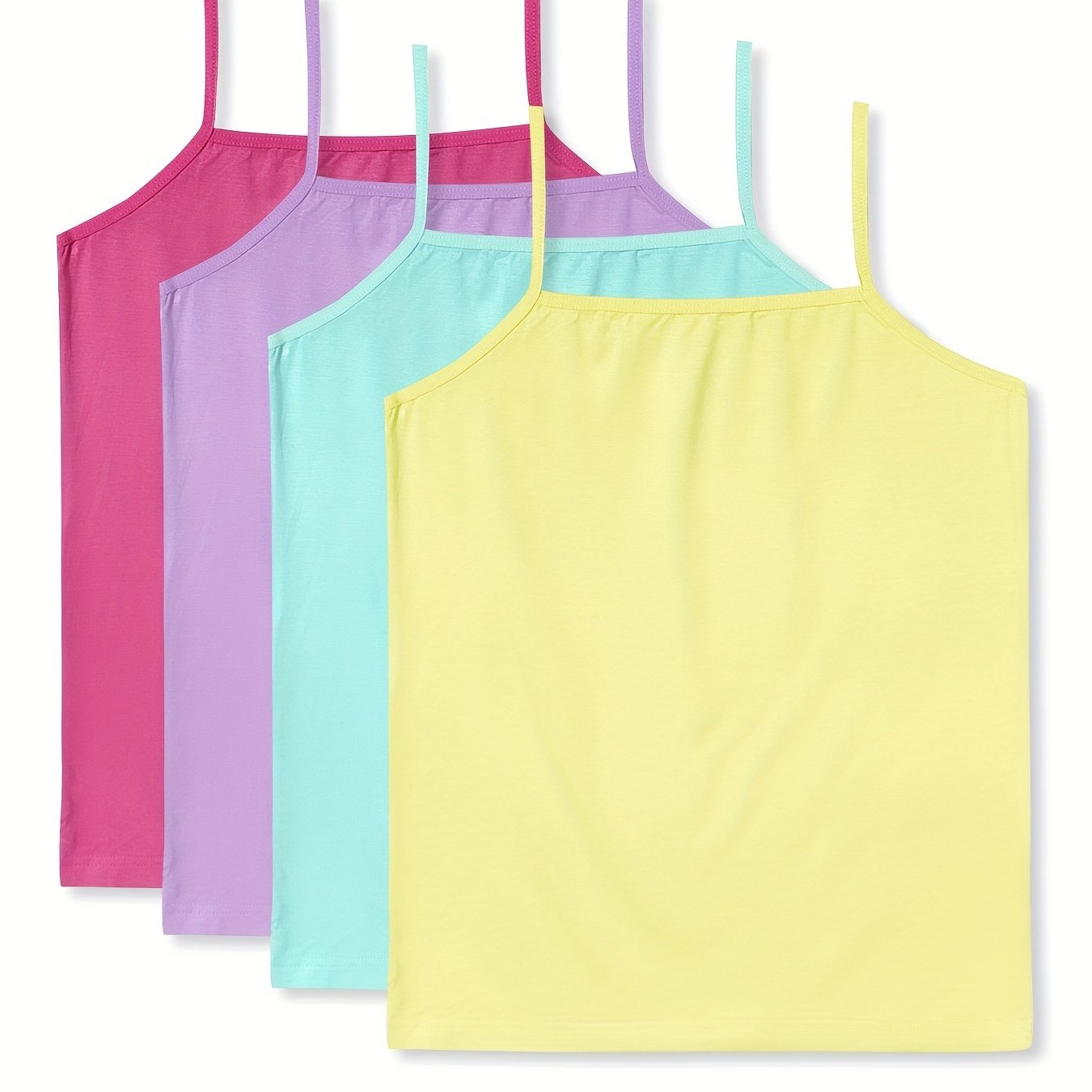 Girls Camisoles Comfortable Soft Tank Tops Basic Undershirts - Temu Canada