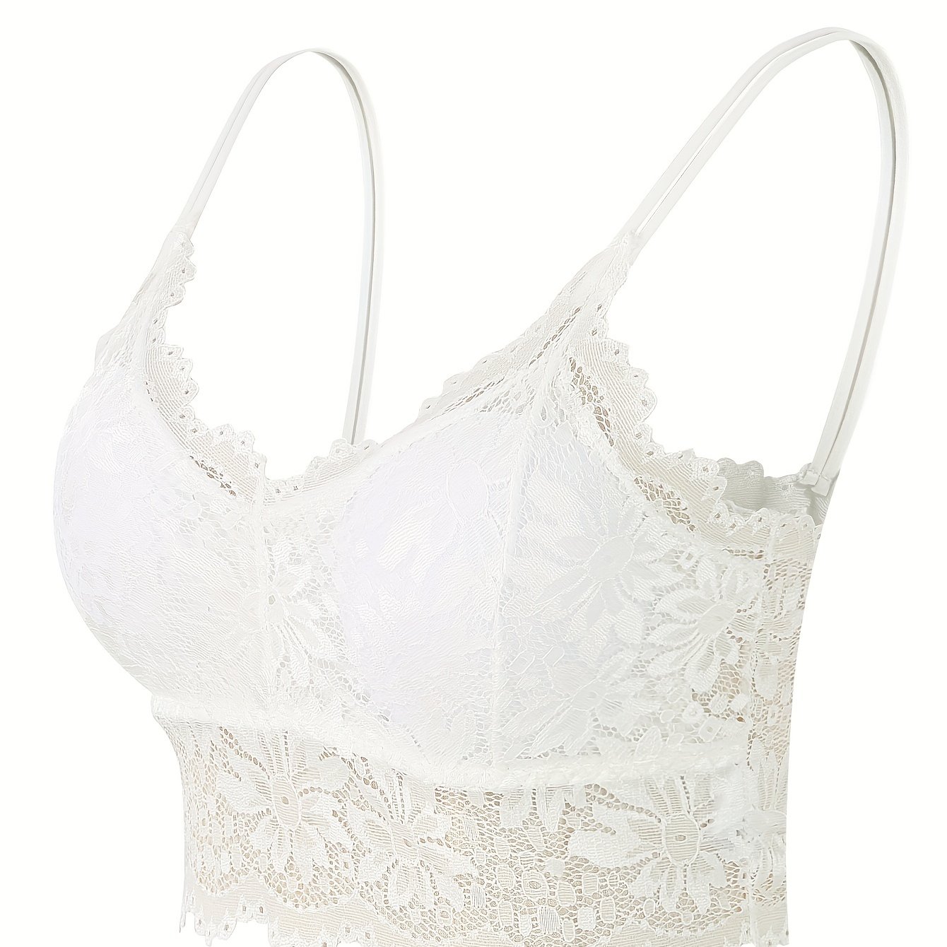 Image of Women's Bra Top Anti-exposure Lace Beautiful Back Suspender Wrapped Chest Underwear Women's Strapless Style Vest Thin